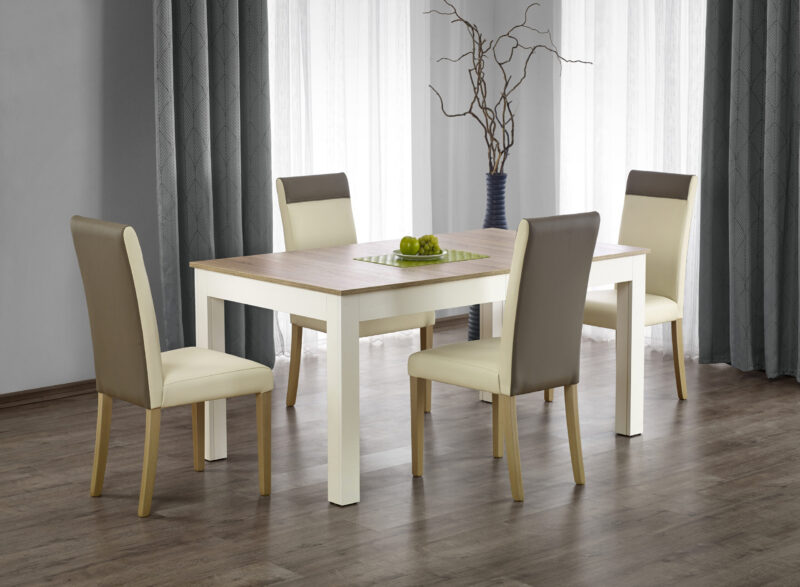 SEWERYN 160/300 cm pikendatav söögilaud tamm / valge