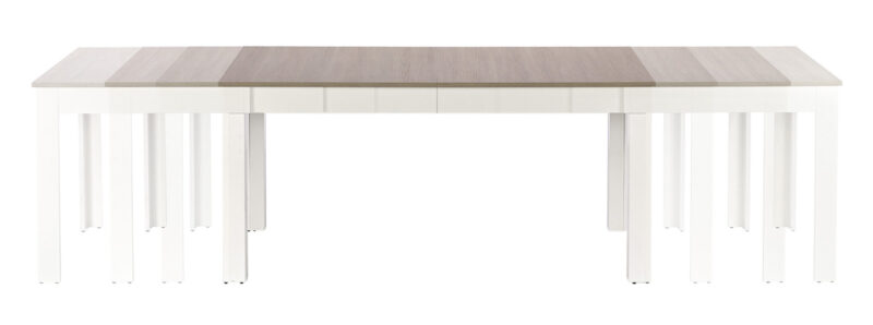 SEWERYN 160/300 cm pikendatav söögilaud tamm / valge