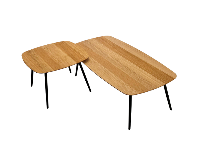 Tammest viimistletud lauakomplekt Geometric