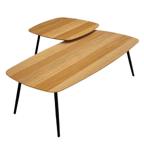 Tammest viimistletud lauakomplekt Geometric