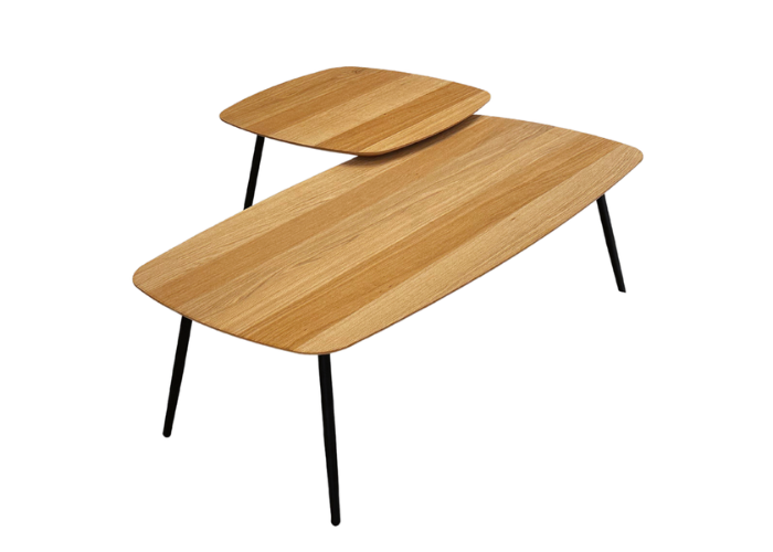 Tammest viimistletud lauakomplekt Geometric