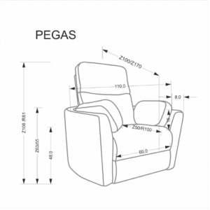 Pegas tugitool, beež